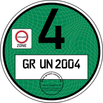 Green environmental sticker